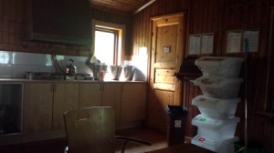 The kitchen at Abiskojaure hut